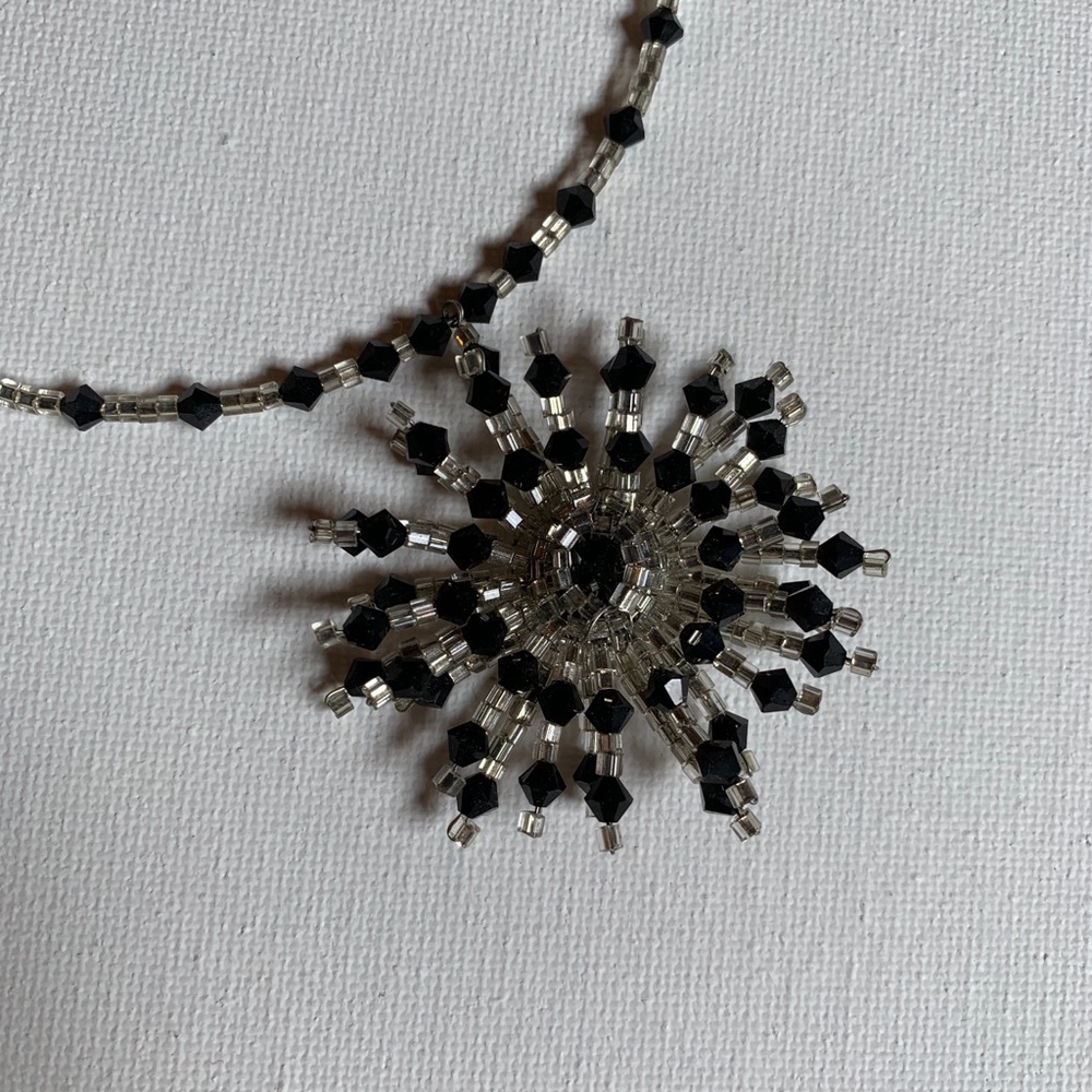 A beautiful artisan choker style crystal necklace